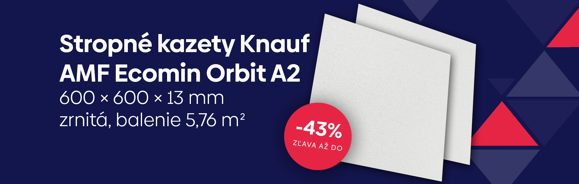 Stropné kazety Knauf AMF Acomin